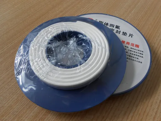 White Expanded PTFE Elastic Ribbon/ Tape/ Band for Industrial Seal 