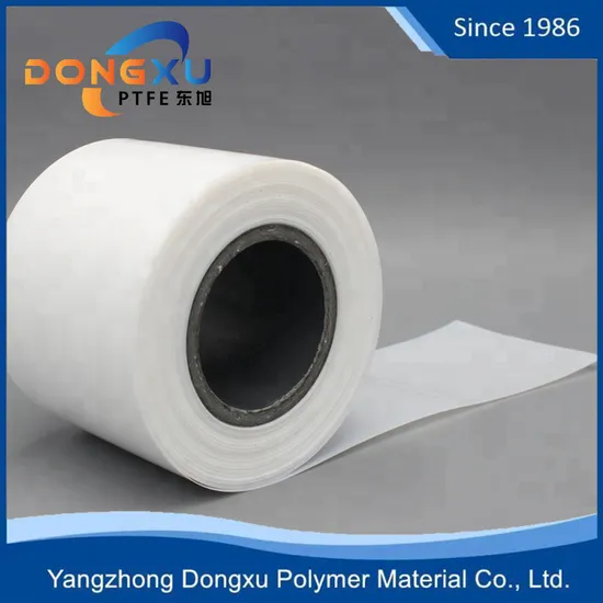 White 100% Virgin White PTFE Skived Sheet Film PTFE Membrane Film with Customized Thickness 