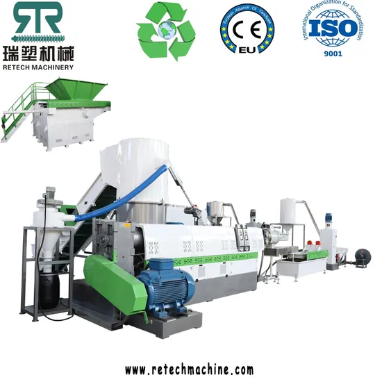 Plastic Scrap Post Consumer 500kg/Hr HDPE PP Ld Lld PE Film PP Woven Bag Recycling Granulating Line 