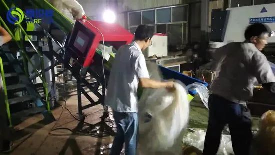 Post Commercial PE PP HD Ld Lld BOPP Plastic Film Recycling Plant 