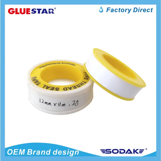 Premium Grade PTFE Gas Line Plumber′ S Thread Seal Tape 
