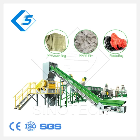 Top Quality Popular LLDPE Film Recycling Washing Machine for Recycling Lld Ld HD PP BOPP Film with Hot Washing Tank 