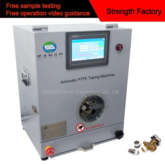 Number of Turns and Winding Speed Can Be Set Auto PTFE Tape Wrapping Machine for Threaded Joint It Is Design for Threaded Joint 